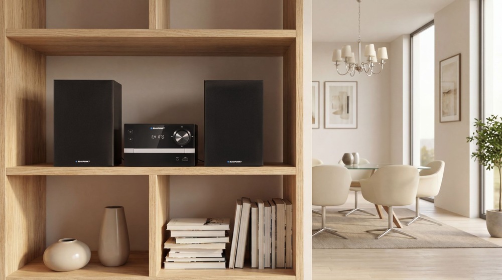 Mikro HiFi systém Blaupunkt MS9BT čierny Hodiny s budíkom a ekvalizér rozširujú funkcie pre pohodlné každodenné využitie doma aj v práci.