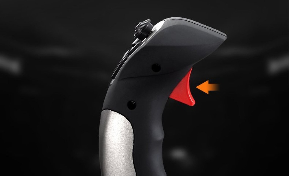 PXN 2113 PRO Flightstick umožňuje plynú reguláciu ťahu