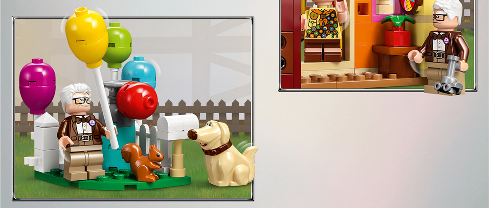 Stavebnica LEGO® │ Disney a Pixar 43217 Domček z filmu Hore Dom vysoký 27 cm poslúži ako výrazná filmová dekorácia na poličku, parapet či nočný stolík.