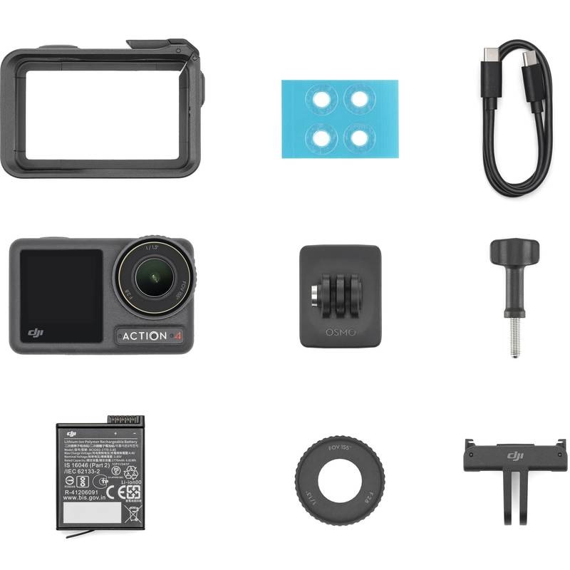 Outdoorová kamera DJI Osmo Action 4 Standard Combo sivý