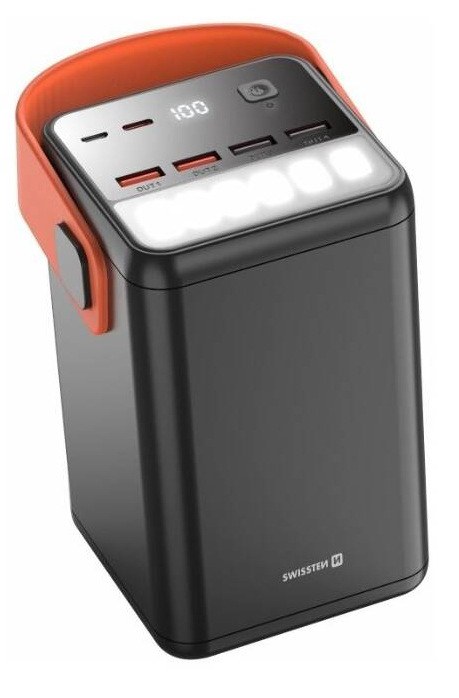 Powerbank Swissten Power Line 60 000 mAh 65 W PD čierny