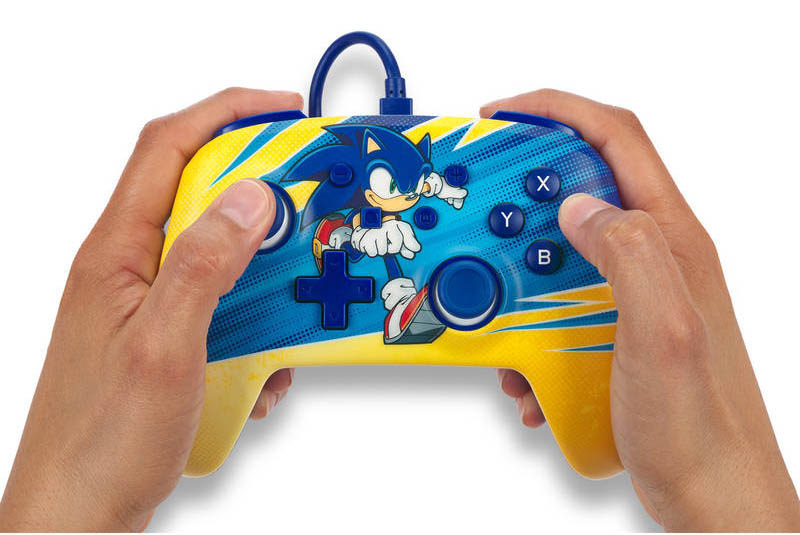Gamepad PowerA Enhanced Wired pre Nintendo Switch - Sonic Boost PowerA Enhanced Wired pre Nintendo Switch – Sonic Boost (NSGP0096-01)