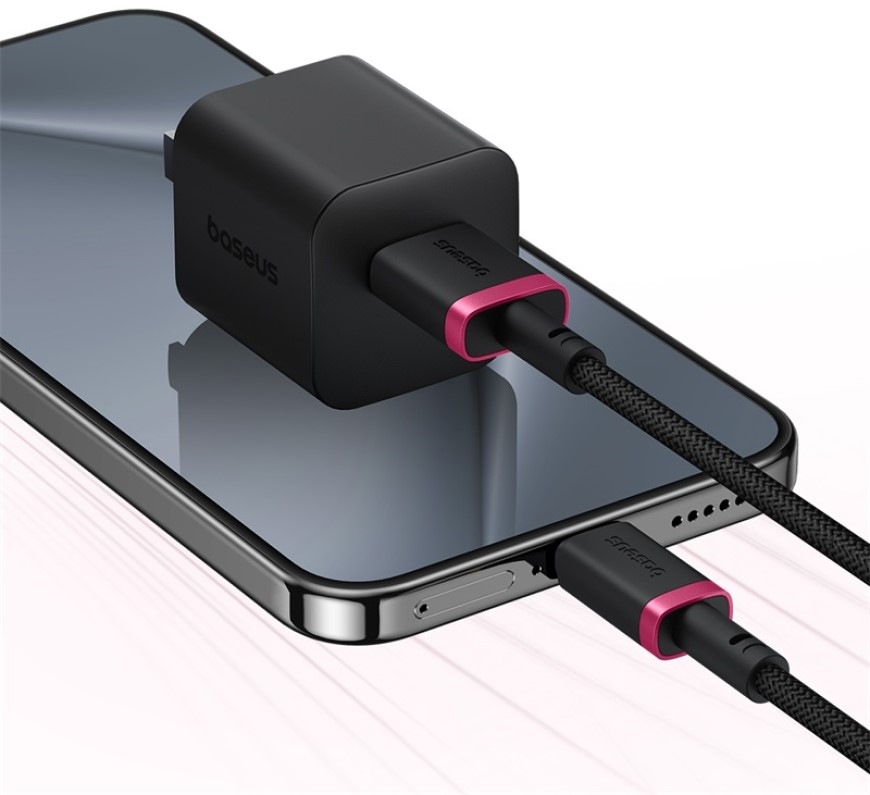 Kábel Baseus Dura USB/USB-C, 60W, 1m - čierny/červený