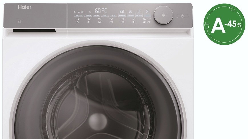 Práčka Haier HW80-B14367U-S biela práčka haier HW80-B14367U-S a zelená ikona A -45 %