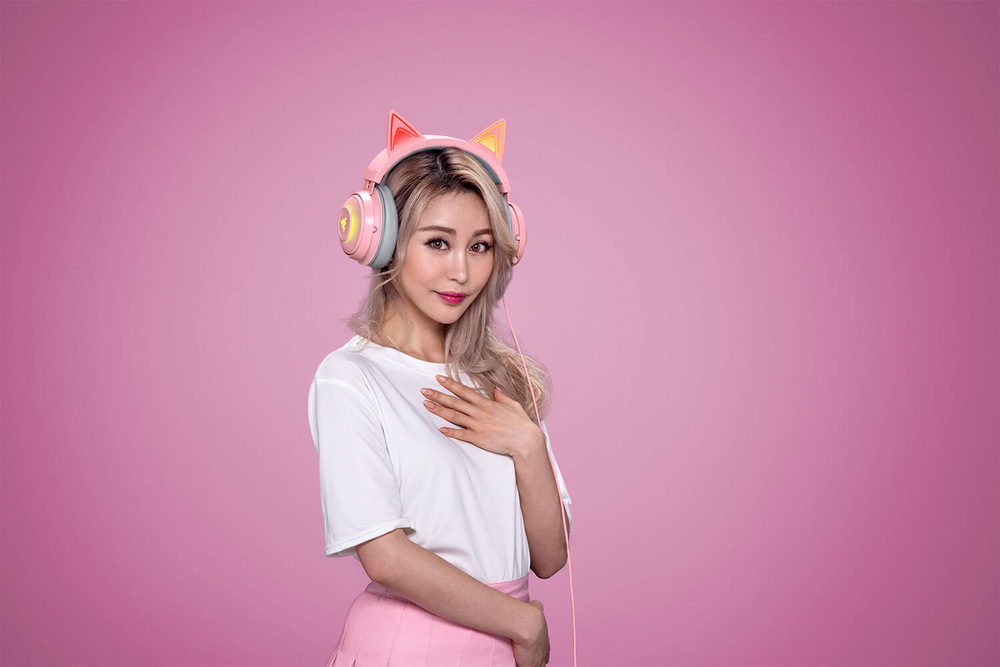 Headset Razer Kraken Kitty čierny