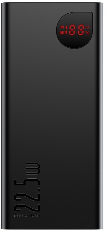 Powerbank Baseus Adaman 40000 mAh 22,5 W 3x USB-A/micro USB/USB-C, čierna