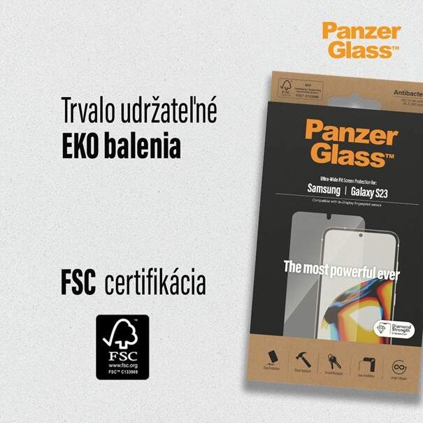 Tvrdené sklo PanzerGlass na Samsung Galaxy S24 FE s inštalačným rámčekom Tvrdené sklo PanzerGlass na Samsung Galaxy S24 FE s inštalačným rámčekom
