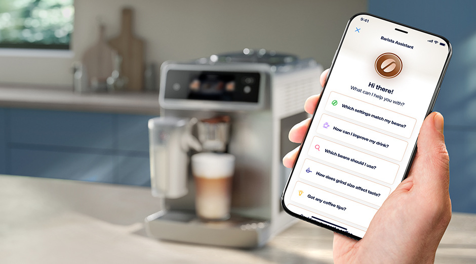 Automatický kávovar Philips EP8757/20 8000 Series a mobilné aplikácie