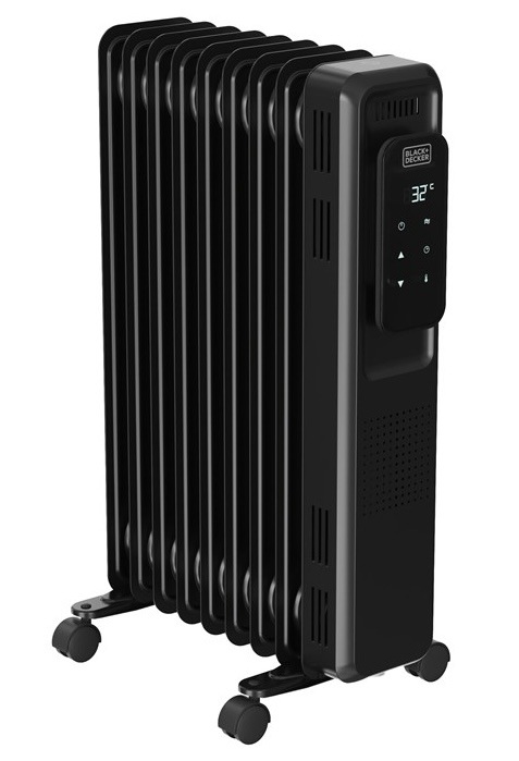 Olejový radiátor Black+Decker BXRA2001E čierny Olejový radiátor Black+Decker BXRA2001E v čiernom prevedení