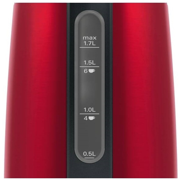Rýchlovarná kanvica Bosch DesignLine TWK3P424 čierna/červená