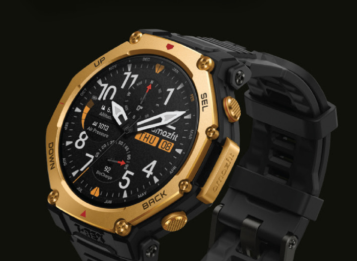 Inteligentné hodinky Amazfit T-Rex 3 Pro 48 mm čierne Inteligentné hodinky Amazfit T-Rex 3 Pro 48 mm čierne