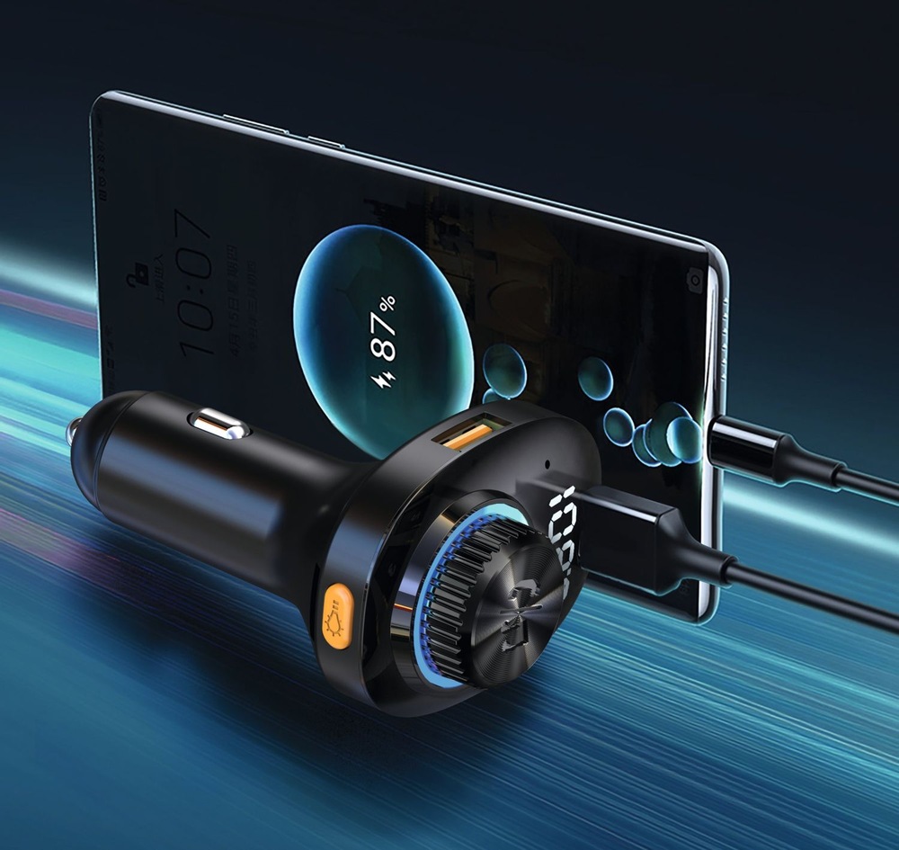 FM Transmitter Technisat DIGICAR 100 BT čierny FM Transmitter TechniSat DIGICAR 100 BT