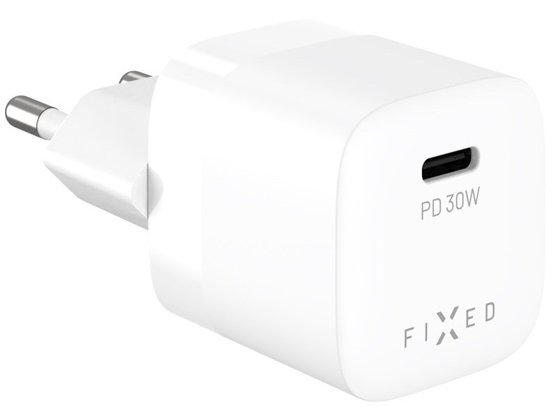 Nabíjačka do siete FIXED Mini GaN, PD 30W, 1xUSB-C biela