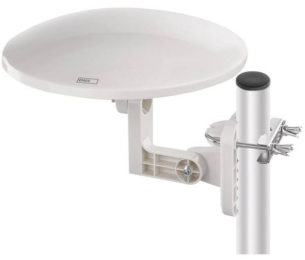 Anténa EMOS VILLAGE MOON-V900, DVB-T2, FM, DAB, filter LTE/4G/5G biela