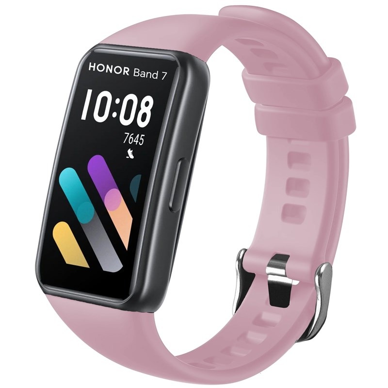 Remienok FIXED Silicone Strap na Honor Band 6/7 ružový