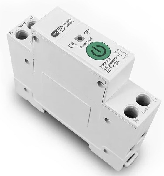 Modul IMMAX NEO SMART elektronický istič jednofázový 1-63A, meranie spotreby, Wi-Fi, Tuya