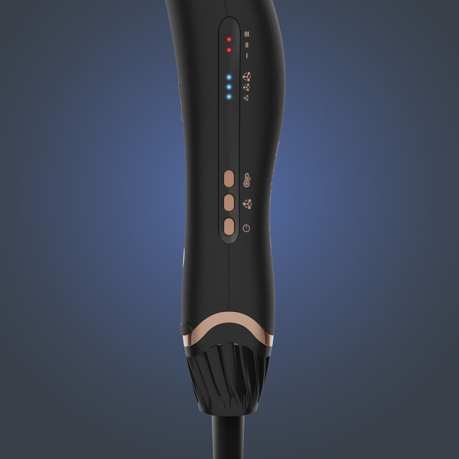 Tri tlačidlá na ovládanie na féne Rowenta CF8C20E0 Air Motion Ultimate Experience