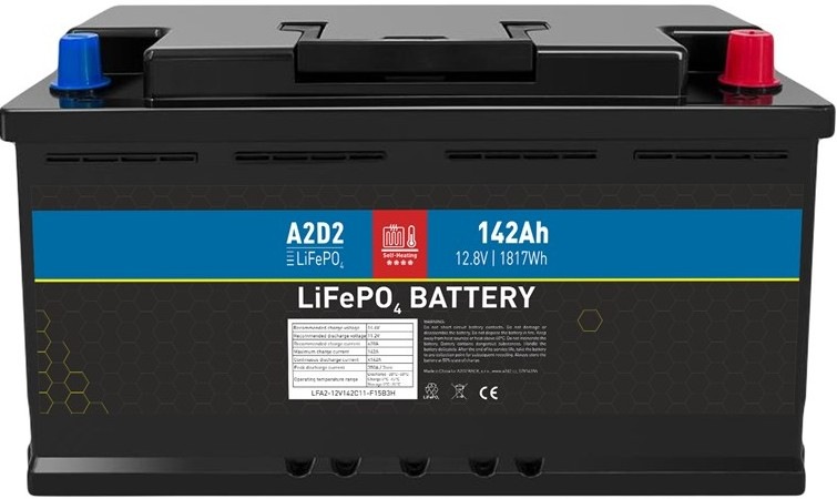 Akumulátor Avacom A2D2 batéria LiFePO4 12,8V 142Ah F15 Car Battery Case (Sunwoda cells)