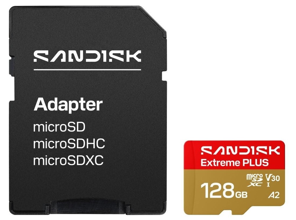 MicroSD karta SANDISK Extreme PLUS 128GB s SD adaptérom