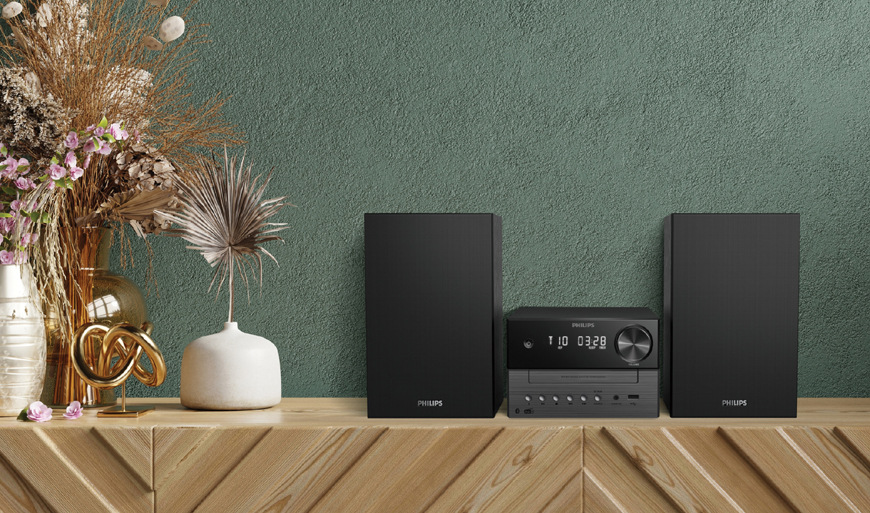 Mikro HiFi systém Philips TAM3505M2 čierny/sivý