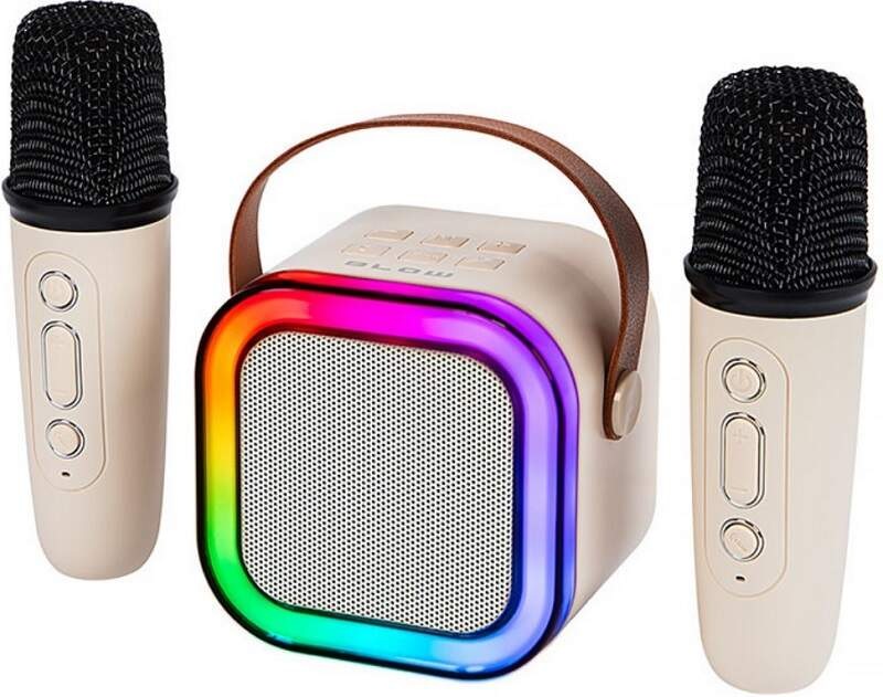 Prenosný reproduktor Blow KARAOKE RGB béžové Prenosný reproduktor Blow KARAOKE RGB béžové
