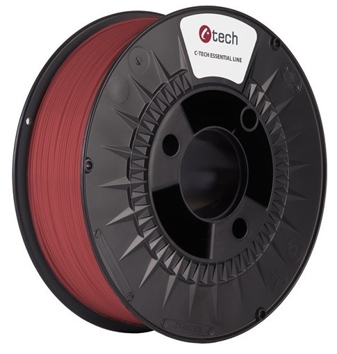Tlačová struna C-Tech s priemerom 1,75 mm, červená farba