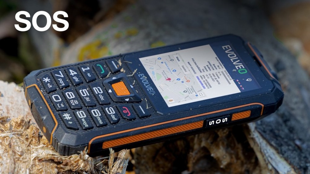 Mobilný telefón Evolveo StrongPhone Z6 čierny/oranžový Mobilný telefón Evolveo StrongPhone Z6 čierny/oranžový