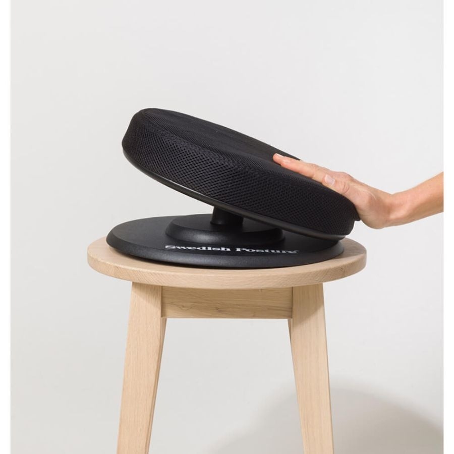 Balančný podsedák Swedish Posture Balance Ergonomic Seat čierny V balení nájdete aj cvičebného sprievodcu, ktorý vám pomôže využiť sedadlo naplno.