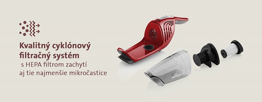Tyčový vysávač ETA Moneto II 4453 90000 Tyčový vysávač ETA Moneto II 4453 90000, rukoväť