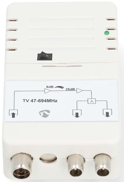Zosilňovač Nedis 25 dB, 3x IEC zosilní signál až 25 dB