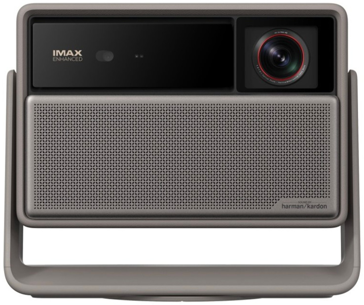 Sivý projektor XGIMI Horizon 20 Max s 4K laserovou projekciou a reproduktormi Harman Kardon