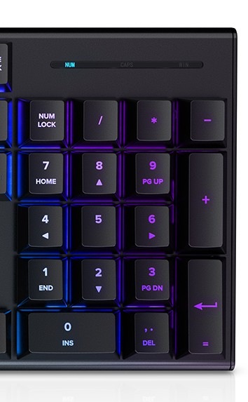 Detail numerickej klávesnice Niceboy Oryx K310