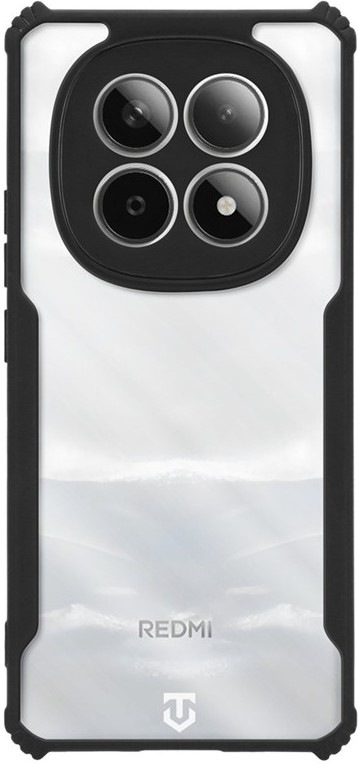 Kryt na mobil Tactical Quantum Stealth na Xiaomi Redmi Note 15 5G v čiernom dizajne