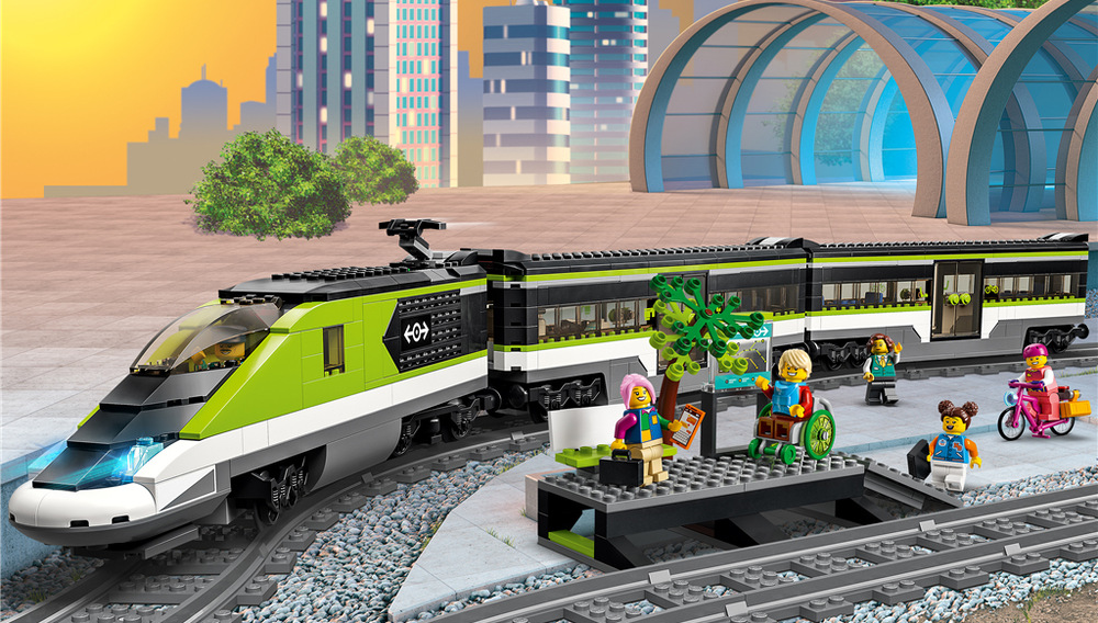 Stavebnica LEGO® City 60337 Expresní vláček Expresný vláčik môžete skutočne rozpohybovať a ovládať diaľkovým ovládačom alebo aplikáciou LEGO Powered Up.
