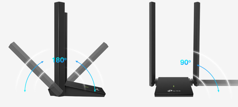 Wi-Fi adaptér TP-Link Archer T4U Plus čierny