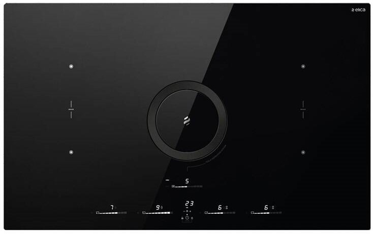 Indukčné varné dosky s odsávaním Elica NIKOLATESLA SWITCH GLOW BL/A/83 čierna