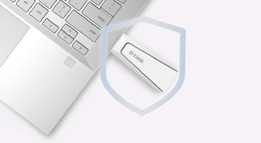 Wi-Fi adaptér D-Link AX18U biely