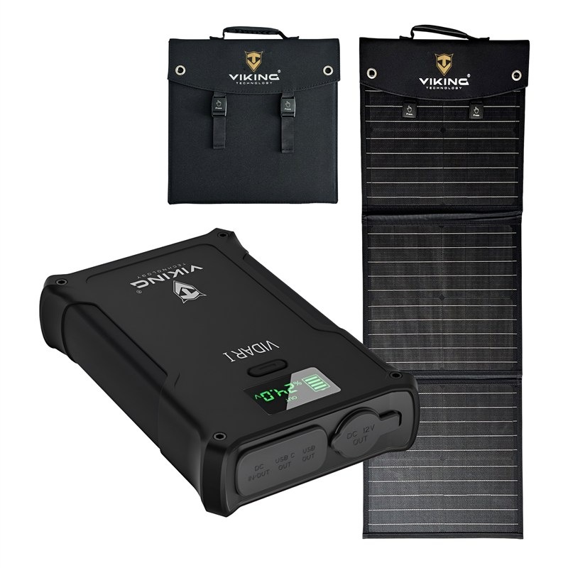 Powerbanka Viking Set VIDAR I a solárny panel Viking L60 PD - čierna