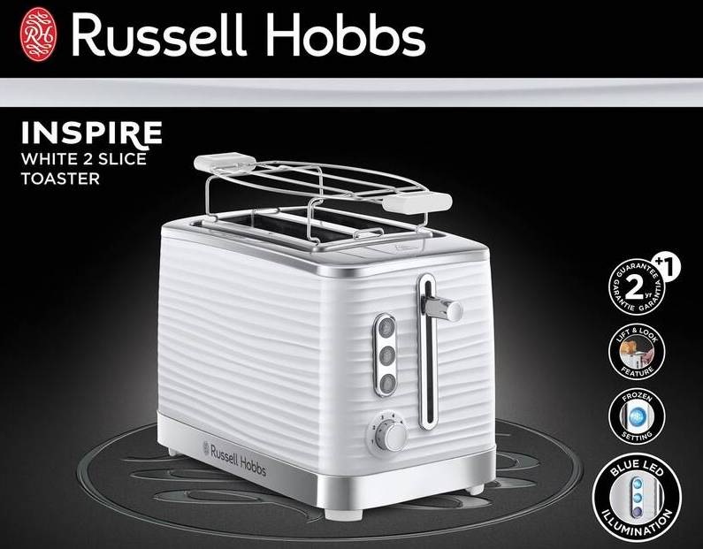 Hriankovač RUSSELL HOBBS 24370-56 Inspire White biely Hriankovač RUSSELL HOBBS 24370-56 Inspire White biely