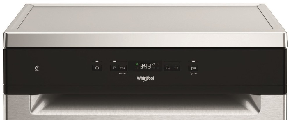 Umývačka riadu Whirlpool W2F HD624 X strieborná, design