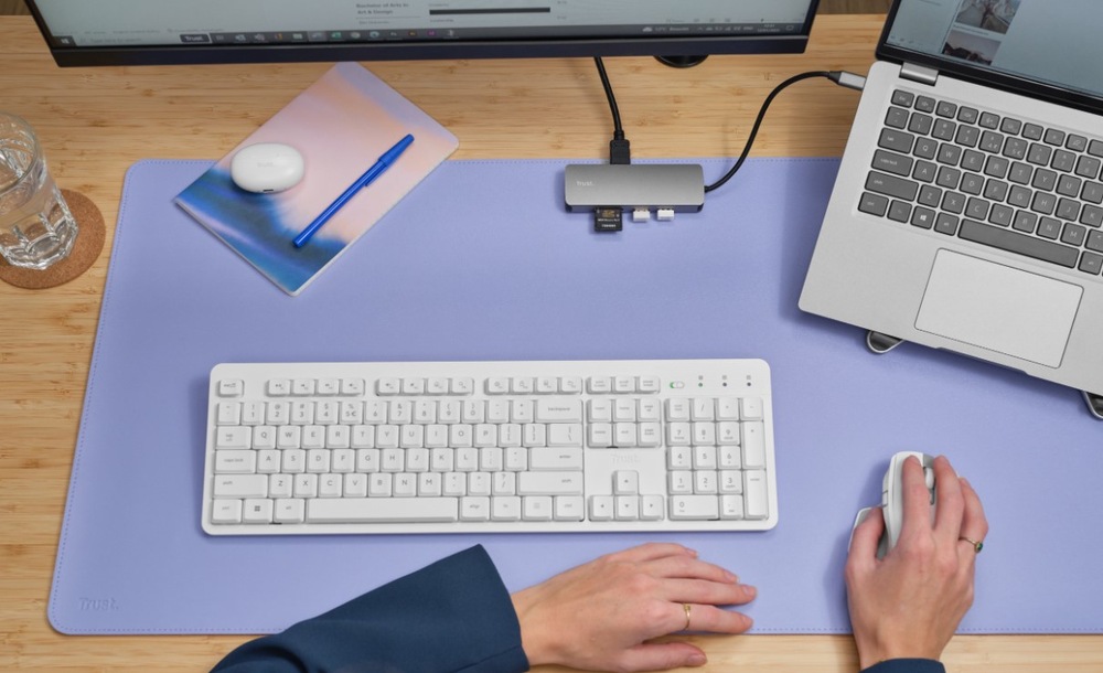 USB Hub Trust Dalyx 8v1 USB-C sivý USB Hub Trust Dalyx 8v1 USB-C sivý