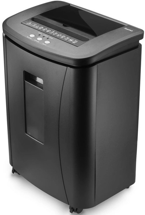 Skartovač Hama Safe Auto M1200, micro rez, podávač, 120 listov, P4 čierny