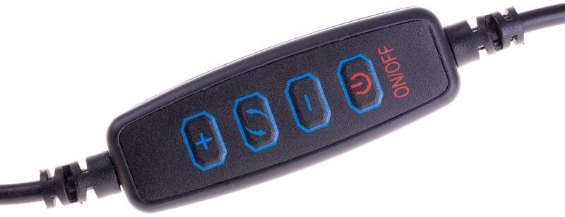 Svetlo FIXED LEDRing Lite, kruhové LED svietidlo so statívom čierne Svetlo FIXED LEDRing Lite, kruhové LED svietidlo so statívom čierne