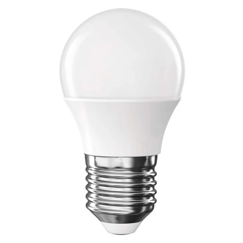 LED žiarovka EMOS Classic mini globe, E27, 4,2 W, teplá biela