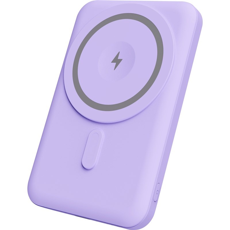 Powerbank YENKEE YPB 501 MagSafe 5000mAh fialový Powerbank YENKEE YPB 501 MagSafe 5000mAh fialový
