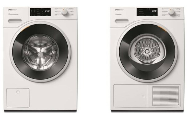 Set výrobkov Miele WWD 380 WCS + TWD 640 WP biely