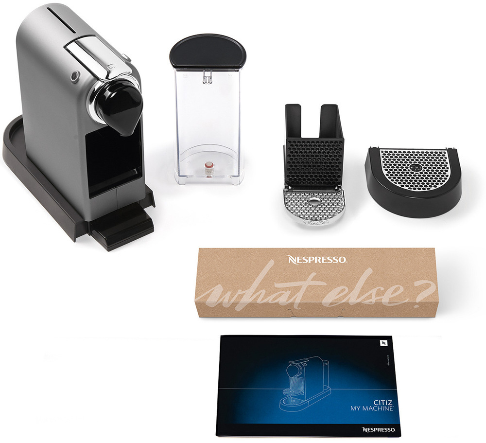 Kapsulový kávovar Krups Nespresso CitiZ XN741B10 strieborný Kapsulový kávovar Krups Nespresso CitiZ XN741B10 strieborný