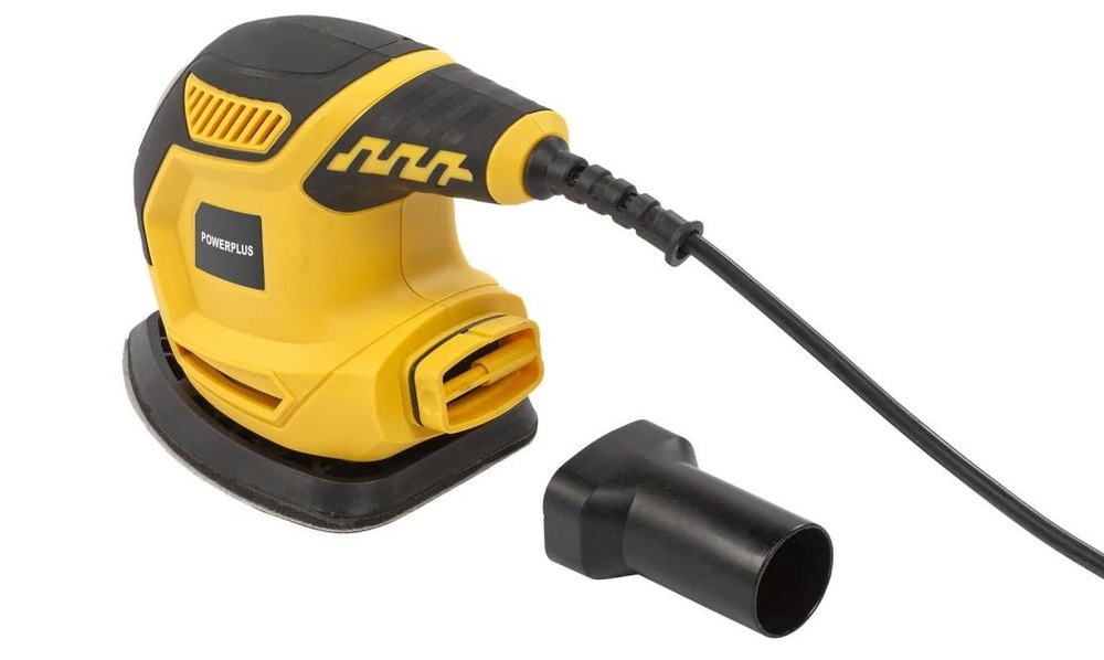 Vibračná brúska POWERPLUS POWX04810 Vibračná brúska POWERPLUS POWX04810 obsahuje prípojku na vysávač a 3m kábel pre pripojenie do elektrickej siete