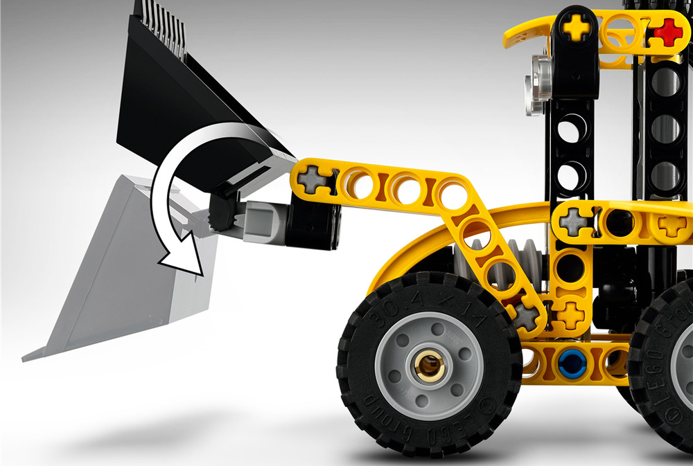 Stavebnica LEGO® Technic 42197 Zadní nakladač Stavebnica zo 104 dielikov LEGO ponúka školákom od 7 rokov prístupné stavanie s pomocou aplikácie LEGO Builder.