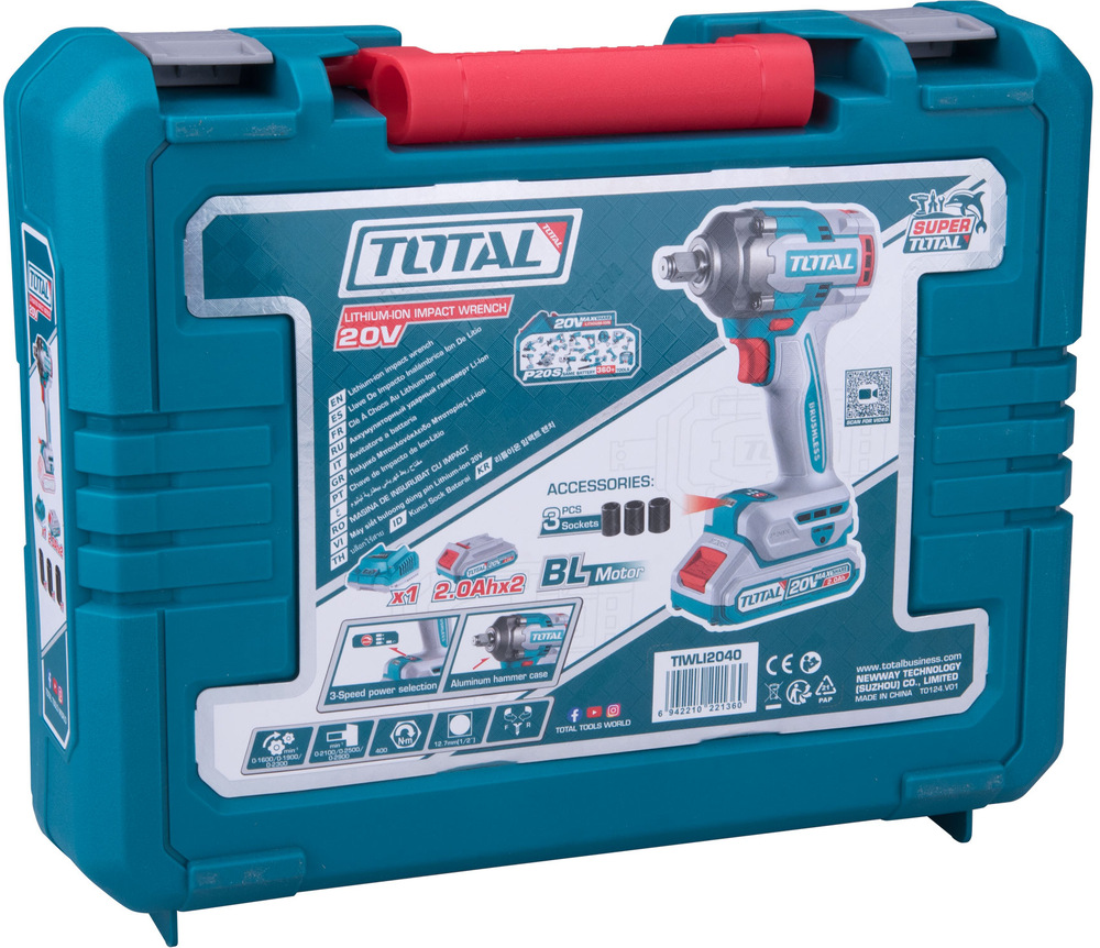 Doťahovák rázový Total tools TIWLI2040 (s batériou) Doťahovák rázový Total tools TIWLI2040 (s batériou)